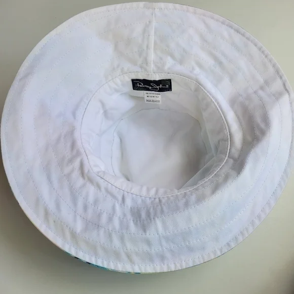 Panama jack women's floral bucket hat one size 100% cotton pre-owned - Picture 4 of 8